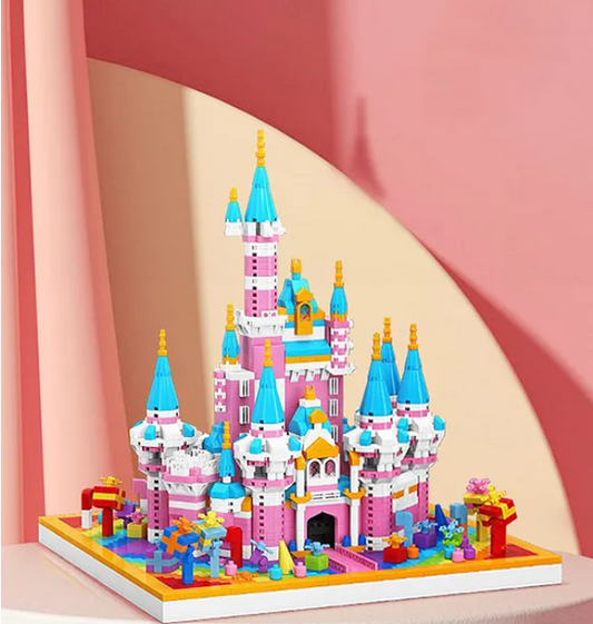Rainbow Castle Building Blocks Architecture Building Bricks Assembly Toy For Kids 2988 Pieces - Multicolor
