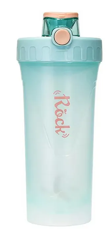 Anti Leak Spill Proof Sports Shaker Sipper Bottle with Blender Ball 700 ml (Color May Vary)