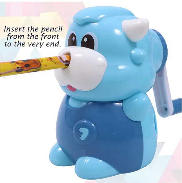 Cute Sheep Shape Manual Pencil Sharpeners - Blue