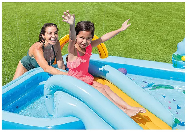 Jungle Adventure Inflatable Play Center Pool - Multicolor