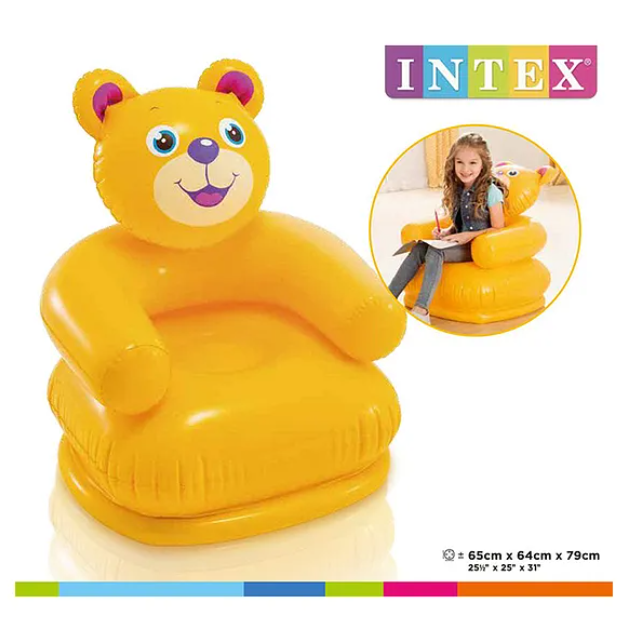 Inflatable Happy Animal Chair (Colour & Print May Vary)