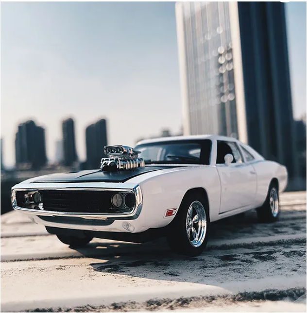 32 The Fast and The Furious Diecast Alloy Metal Dodge Charger model Classic Cars Toys - Blue/White/Black