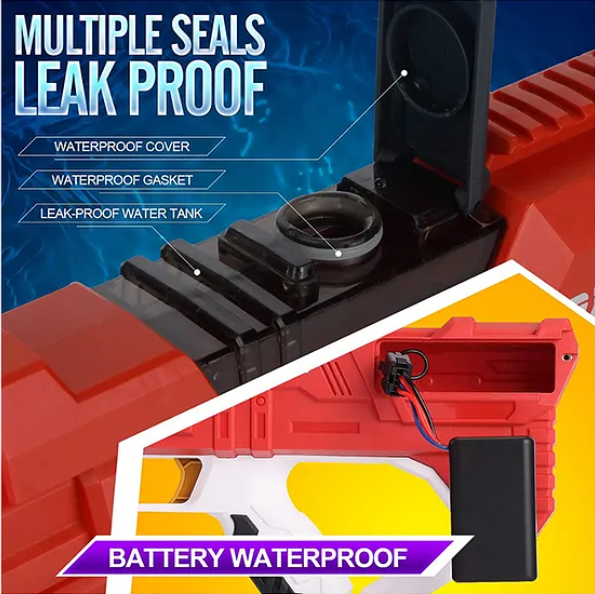 Chargeable Electric Water Gun Toy with High-Pressure Continuous Shooting 450 ml capacity Automatic water filling| Holi water Gun- Color May Vary