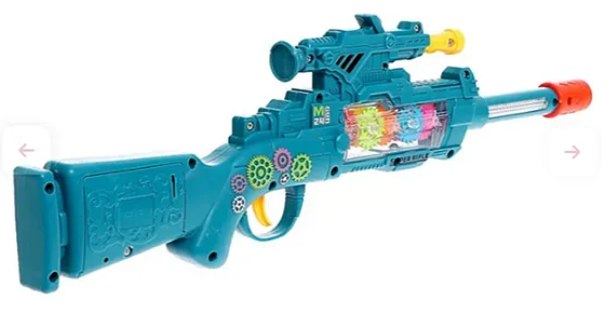 Electric Rifle Gun Toys For Kids With Lights & Music | Fun Educational Learning Kids Toys (Pack of 1 Color May Vary)