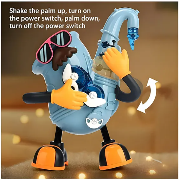 Musical Toy Mr. Rock Musical Cartoon Robot Singing And Dancing Toy With Lights And Music For Kids - Multicolor