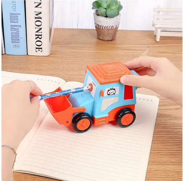 Bulldozer Shaped Table Sharpener with Moving Wheels