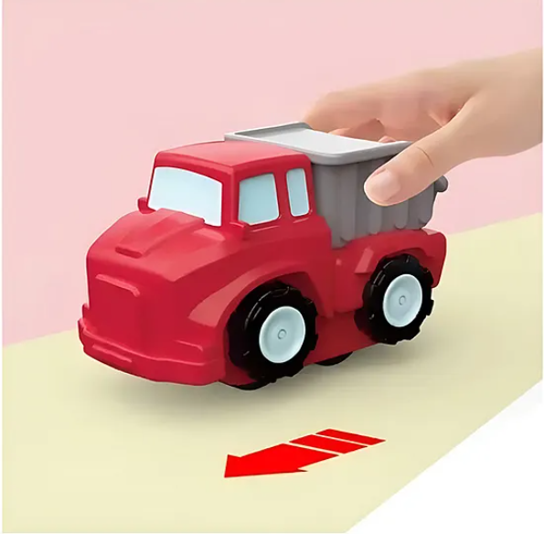Car Engineering Truck Adventure Race Track Toys For Kids With Parking Lot-Playsets Simulating Car Toys For Kids Multicolor