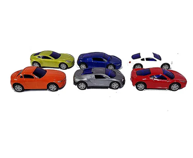 Die Cast Unbreakable Mini Alloy Metal Car Mini Series Pull Back Action Car Set of 6 Cars for Kids Pull Back Sport Car Set (Pack of 6) Color May Vary