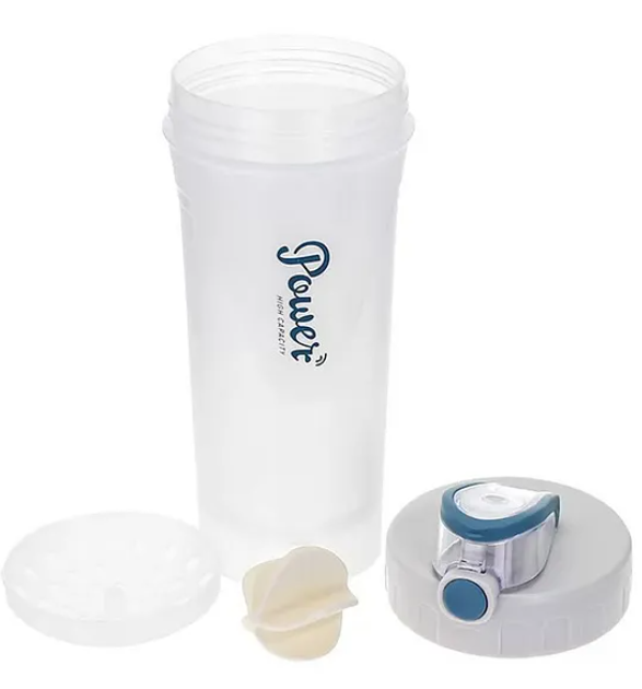 Anti Leak Spill Proof Sports Shaker Sipper Bottle with Blender Ball 700 ml (Color May Vary)