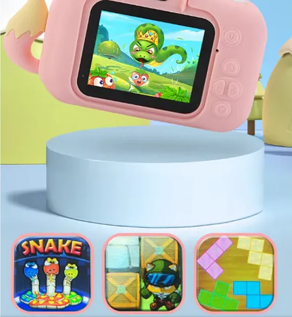Digital Handy Portable Cute Fox Camera Full HD 1080P 2.0 Screen with Inbuilt Games - Multicolor
