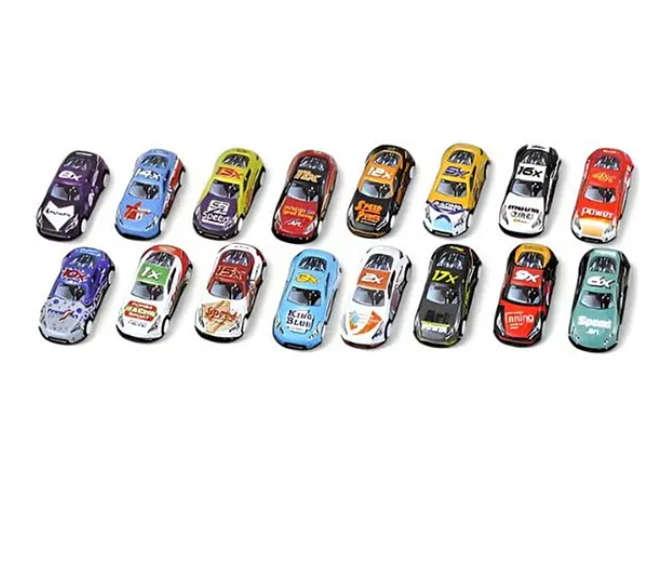 Racing Car Toys For Kids Colorful Alloy Metal Die-cast Pull Back Powered Fun Engaging 10 Pcs Multicolor