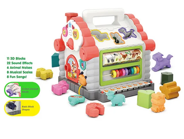 Fun Tree House Activity Cube Toy - Multicolour