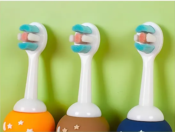 Toothbrush For Baby And Kids Cute Kawaii Cartoon Design Colorful Soft Toothbrush For Babies And Kids Extra Microfiber Soft Bristles With Silicone Grip And Spilt Bristle - (Pack of 1 Color And Design May Vary)