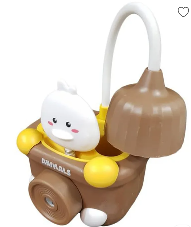 Study Lamp For Kids Cute Animal Design Rechargeable Desk Table Lamp 3 In 1 Study Desk LED Lamp With Pencil Sharpener And Pen Holder - (Pack of 1 - Design And Color May Vary)