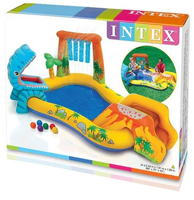 Dinosaur Play Centre Pool - Blue