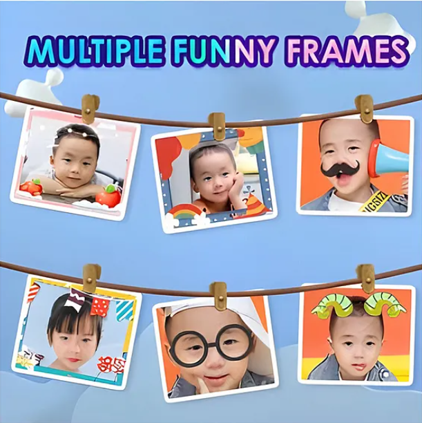Digital Handy Portable Dinosaur Mini HD Camera For Kids Full HD 1080P 3.0 Screen With Inbuilt Games Children's Definition Camera Photos of Games Buoy Digital Cameras For Kids - Multicolor