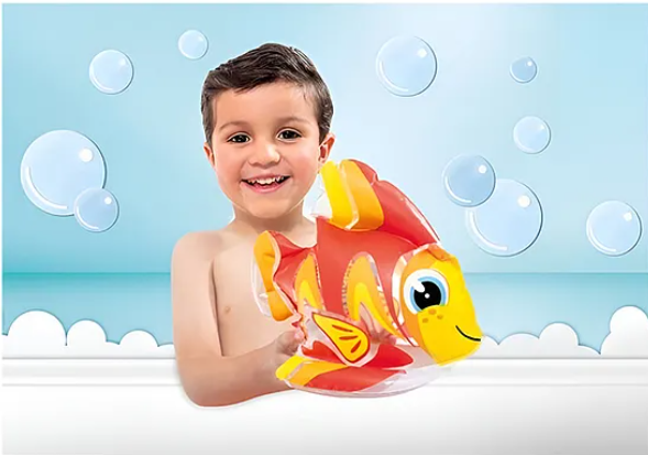 Inflatable Tropical Fish Duck Flamingo Whale Water Toys Baby Pool Toys Intex Swimming Pool Toys For Babies Kids Intex Pool Toys (Pack of 1 - Design And Color May Vary)