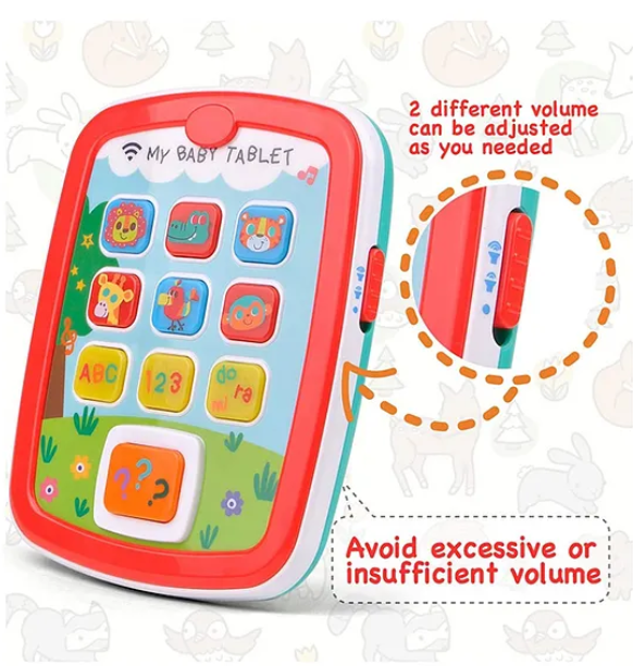 My Baby Tablet Toy Educational Animals Numbers And Color Cognative Learning Baby Tablet Toy For Babies And Kids - Multicolor