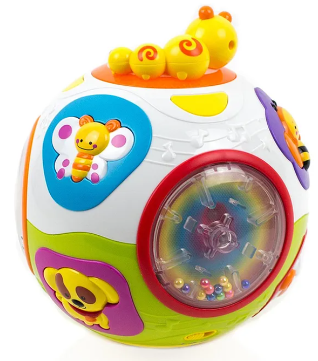 Catch-Me Activity Ball Toy With Lights And Music Early Educational Learning Toy For Kids And Babies - Multicolor