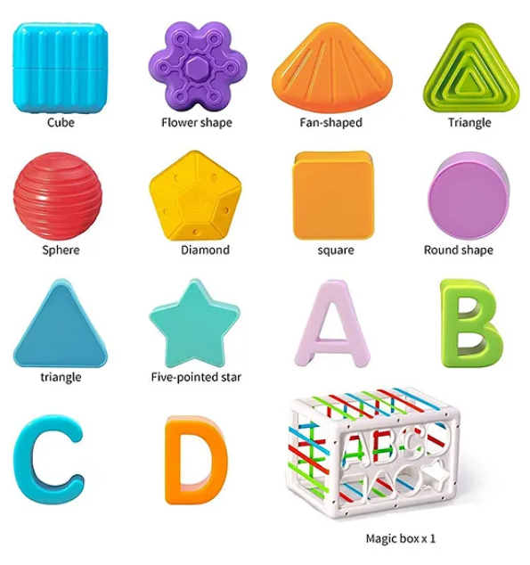 Alphabet Shape Sorter Baby Blocks