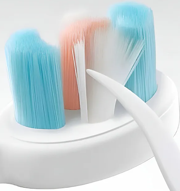 Toothbrush For Baby And Kids Cute Space Astronaut Design Soft Extra Microfiber Soft Bristles Unisex Super Soft Manual Finger Toothbrush - (Pack of 3 Color And Design May Vary)