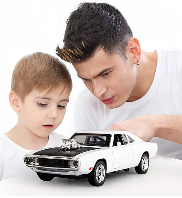 32 The Fast and The Furious Diecast Alloy Metal Dodge Charger model Classic Cars Toys - Blue/White/Black