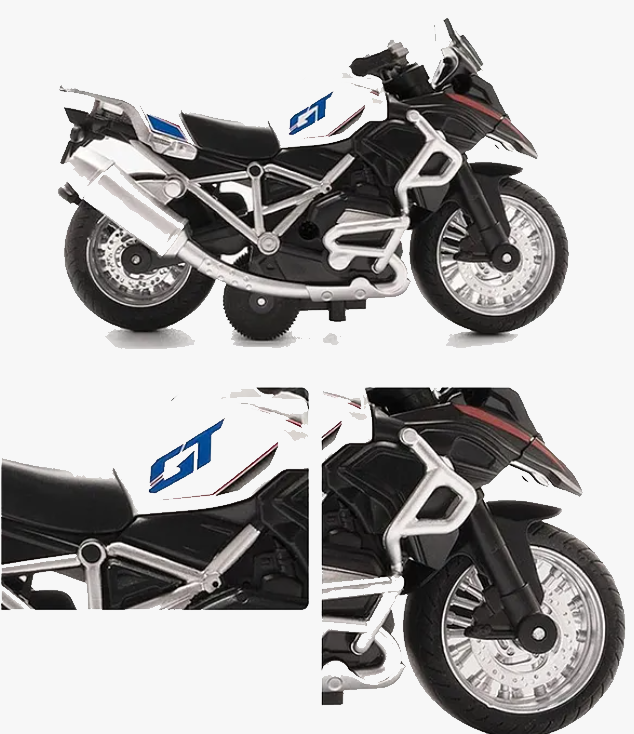 Die cast Motorcycle Bike Toy Scale Model Pull Back Vehicles Also For Car Dashboard Alloy Simulation Superbike With Lights And Sound For Kids And Adults Birthday Gift Toy Car Collection (Pack of 1 Design And Color May Vary)