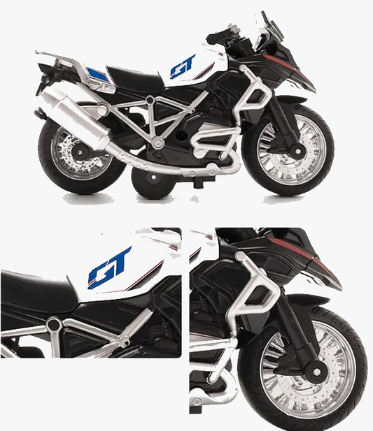 Die cast Motorcycle Bike Toy Scale Model Pull Back Vehicles Also For Car Dashboard Alloy Simulation Superbike With Lights And Sound For Kids And Adults Birthday Gift Toy Car Collection (Pack of 1 Design And Color May Vary)