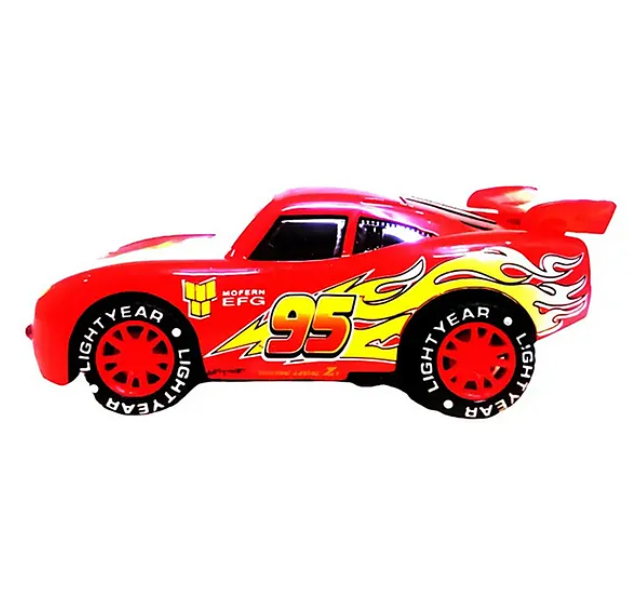 Amazing Mc-Queen Car Pull Back Toys For Kids with Lights And Sounds Die-Cast Racing Metal Cars Toys High Speed And Unbreakable Toy - Multicolor