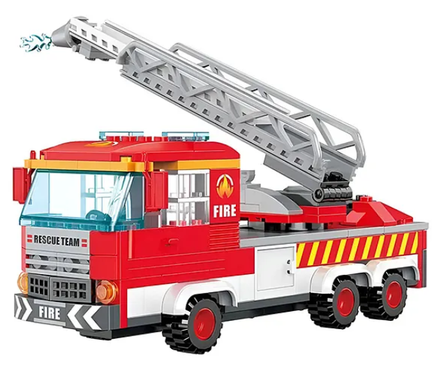 Building Blocks 3 In 1 Fire Truck Bricks Blocks Toys For Kids Fun And Educational Toys For Kids Fire And Rescue Truck Blocks 249 Pcs Multicolor