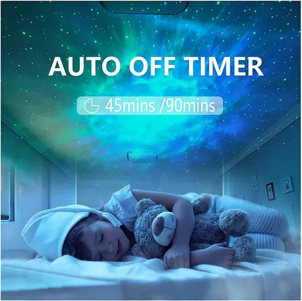 Astronaut Starry Night Light Projector Star Nebula Ceiling Sky Light Projector with Timer and Remote - Multicolor