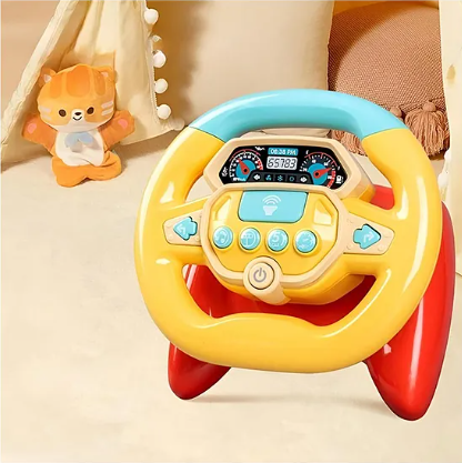 Musical Toys For Kids Multifunctional Steering Wheel Toys With Lights And Music Baby Turn And Learn Driver With Mini Steering Wheel Toys Early Learning Educational Kids Toys Driving Simulation Toy - (Pack of 1 - Color May Vary)