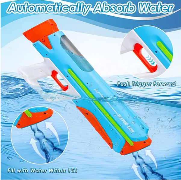 Electric water gun automatic water spray high pressure water play gun toy