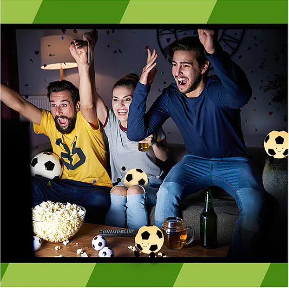 Football Night Light Lamp Super Cute Silicone Night Lamps Squishy LED Football Design Night Light For Kids And Adults Silicone Dimmable Timed Bedside Lamp USB Rechargeable Touch Light Night Lamp Multicolor