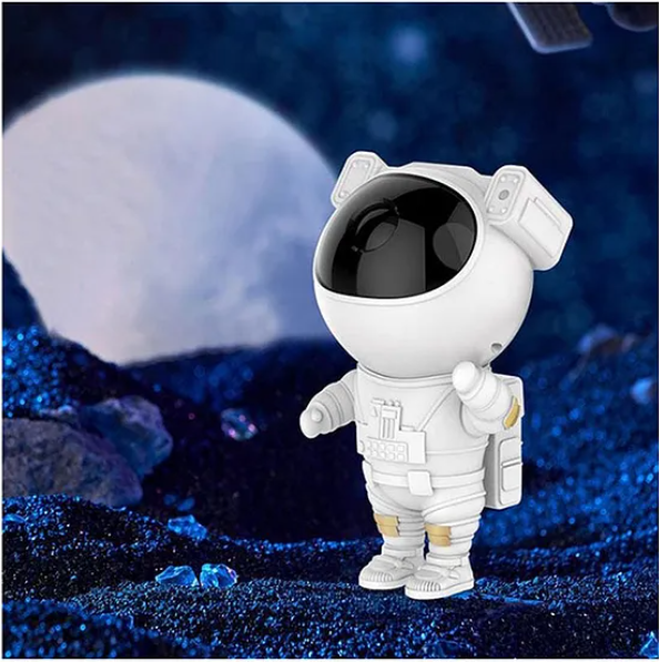 Astronaut Starry Night Light Projector Star Nebula Ceiling Sky Light Projector with Timer and Remote - Multicolor
