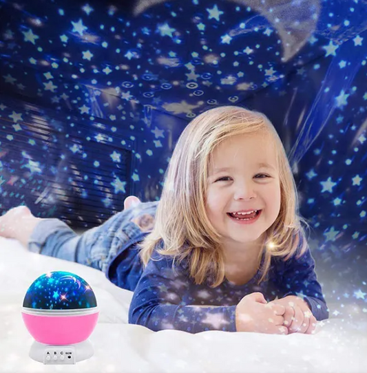 Star Master Rotating 360 Degree Moon Night Light Lamp Projector - Colour May Vary
