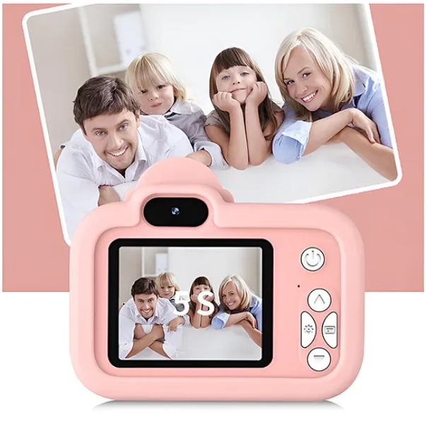 Space Ultimate Digital Camera Digital Handy Portable Camera Full HD 1080P 2.0 Screen With Inbuilt Games - Pink