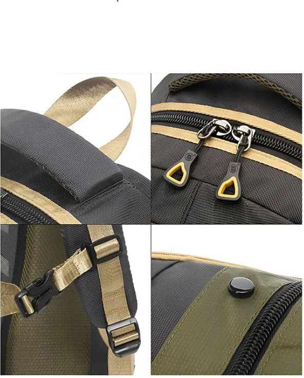 Backpacks Large Capacity Light Weight Laptop Stylish Durable Water-resistant Backpack With Adjustable Straps Premium Design Bag For School College Office Travel Hiking Backpacks (Height 18 Inch - Multicolor)