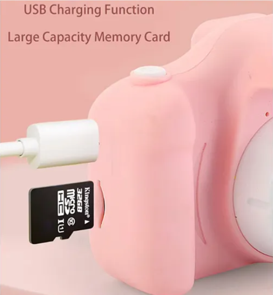 Digital Handy Portable Cute Fox Camera Full HD 1080P 2.0 Screen with Inbuilt Games - Multicolor