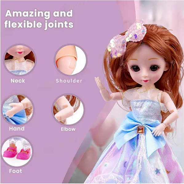 Candy Doll Pretend Play Set Toys For Kids With 4 Candy Toy And Purse Fun And Imaginative Roleplay Toy for Girls - Multicolor-Height 52 cm