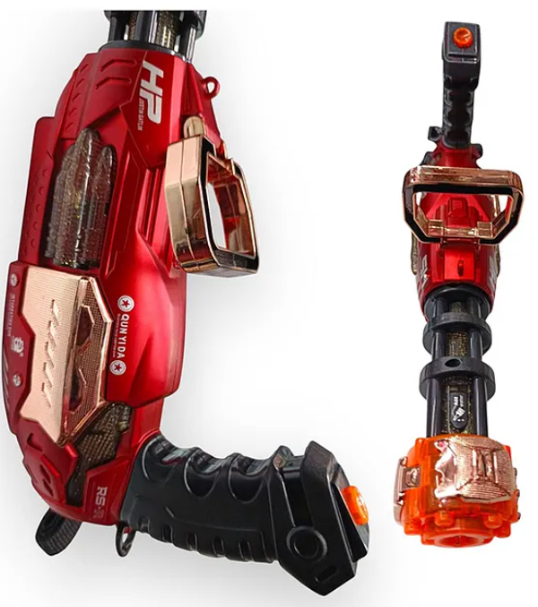 Rocky's Machine Gun Toys For Kids With Smoke Effects, Vibration, Lights & Sound Fun Entertainment Smoke Spray Gun Kids Toys (Pack of 1 Color May Vary)
