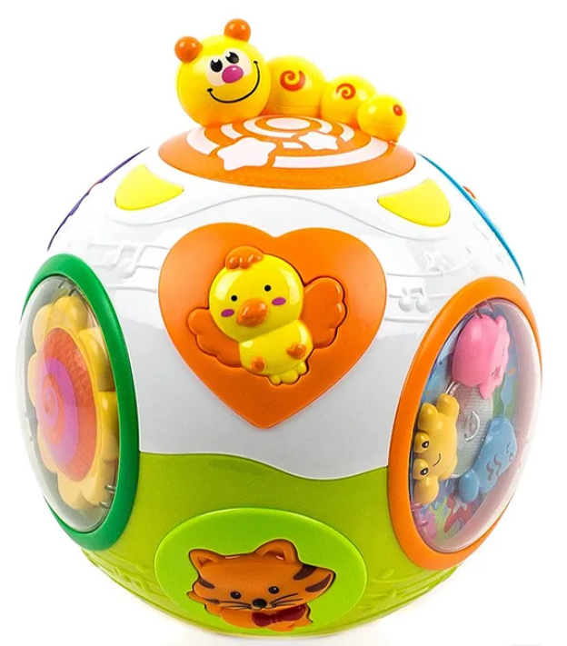 Catch-Me Activity Ball Toy With Lights And Music Early Educational Learning Toy For Kids And Babies - Multicolor
