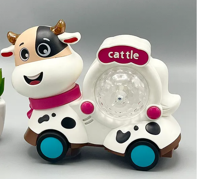 Musical Two-Sided Cattle And Sheep Animal Toy With Light And Music For Kids Multicolor