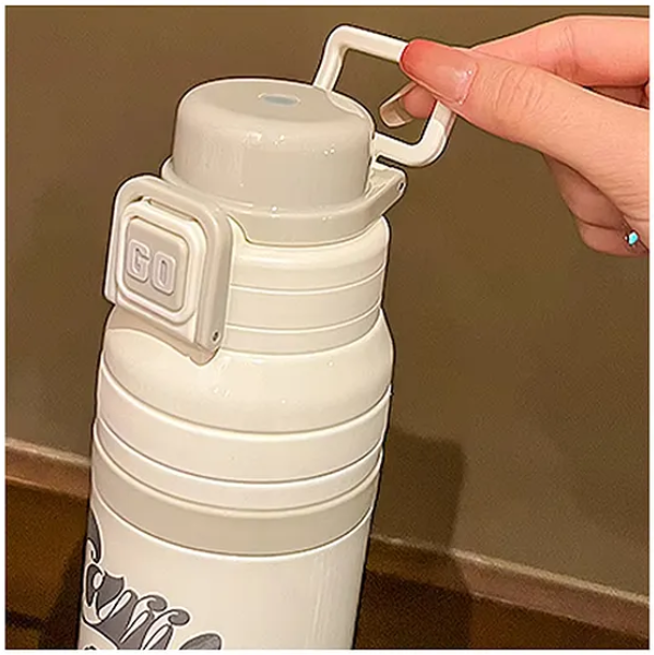 Water Bottles Cody Hot And Cold Stainless Steel Water Bottle Thermos Flask Thermosteel Bottle, Insulated Water Bottle For Office Home Travel School Sports Water Bottle 670 ml (Pack of 1 Color May Vary)
