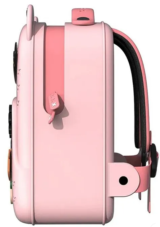 Backpack Kawaii Pinky Pink Backpack With DIY Pattern Patch Adjustable Straps Bag Premium Modern Design Bags - (Pink, Height - 14 Inch)