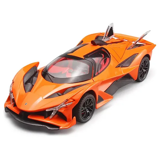 1:24 Scale Apollo Evo Sports Car Toys Alloy Die-cast Sports Car With Openable Doors, Lights And Realistic Music - (Pack of 1 Color May Vary)