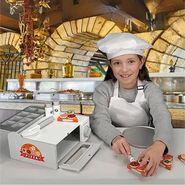 Wooden Pizza Oven Toys For Kids Cooking Educational Game Pizza Toy Fun Entertainment Enjoyable Role Pretend Play Kids Toys Multicolor