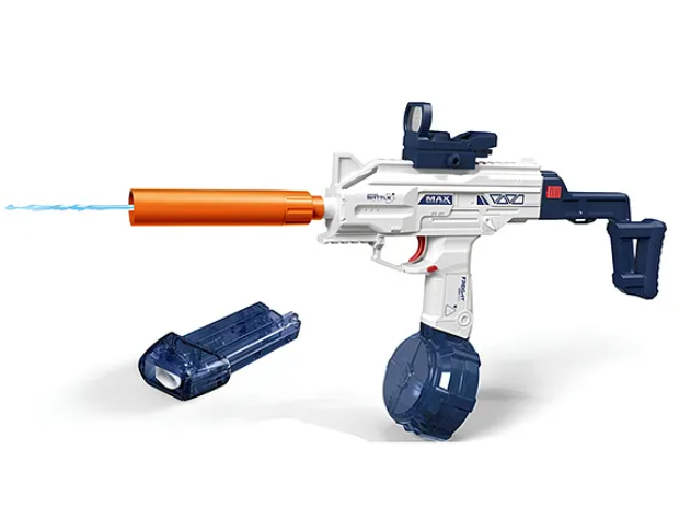 Realistic Water Gun Toys For Kids Electric UZI-SMG Water Gun Toys Repeater Automatic Water Spray Gun High Pressure Water Play Gun Toy - Multicolor