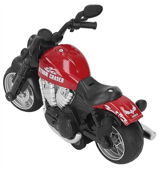 1/16 Scale Alloy Die-cast Pull Back Powered Motorcycle Bike
