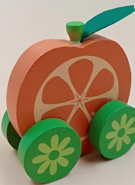 Colorful Wooden Fruits Vehicles Cars